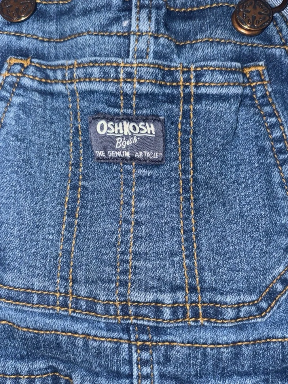 OshKosh B'gosh Blue Denim Relaxed Overalls for kids